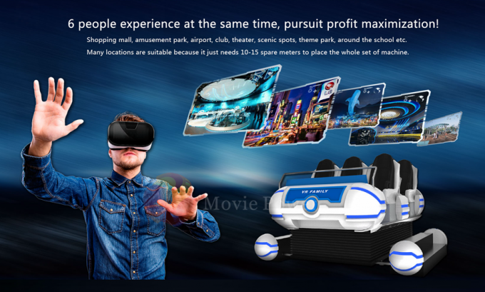 Plate-forme virtuelle dynamique de mouvement de simulateur de pièce de cinéma du système 9D VR de Home Theater 0