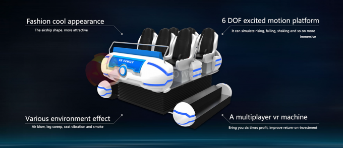 Plate-forme virtuelle dynamique de mouvement de simulateur de pièce de cinéma du système 9D VR de Home Theater 3