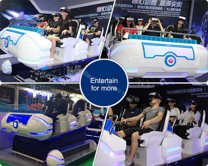 cinéma de 9.5KW 9D VR, 6 machine de jeu du parc d'attractions de plate-forme des sièges 6 DOF VR 1