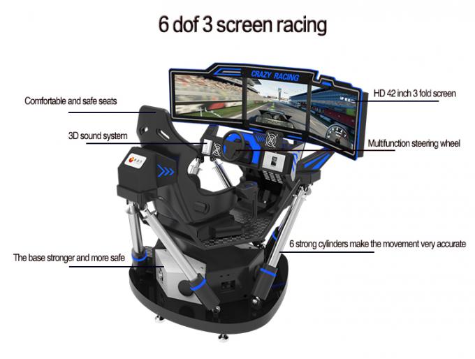 Écrans dynamiques Arcade Game Machines du simulateur 3 de 360 degrés 9D VR 0