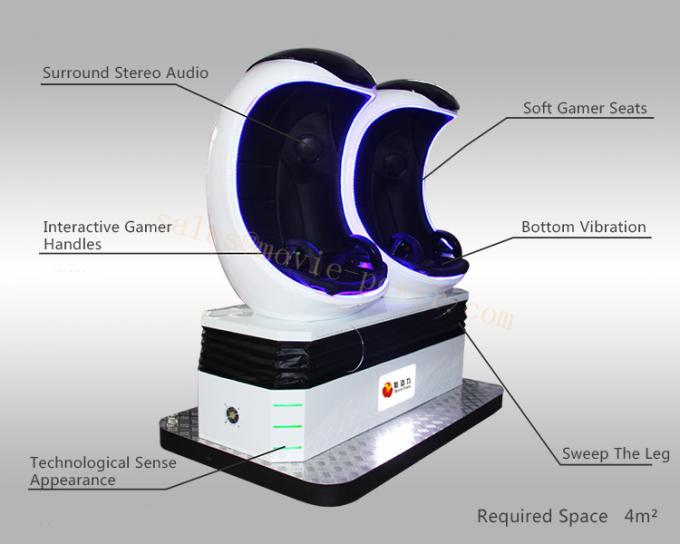 Facile actionnez le simulateur interactif de réalité virtuelle du cinéma 9D de 9D VR pour Game Center 1