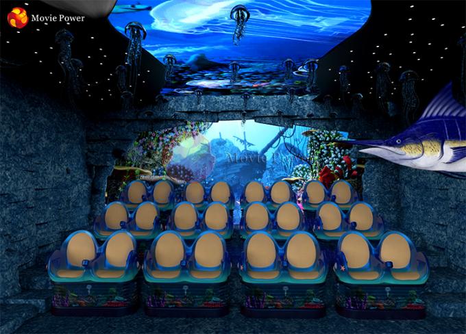 Mini équipement de système de cinéma de film des effets spéciaux 4D de thème d'océan pour le parc à thème 0
