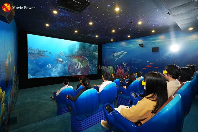 Mini équipement de système de cinéma de film des effets spéciaux 4D de thème d'océan pour le parc à thème 2
