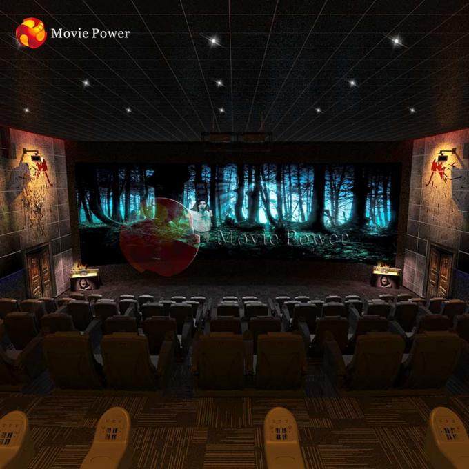Théâtre unique de cinéma de Seat de mouvement de simulateur de film de thème de l'horreur 4d 0