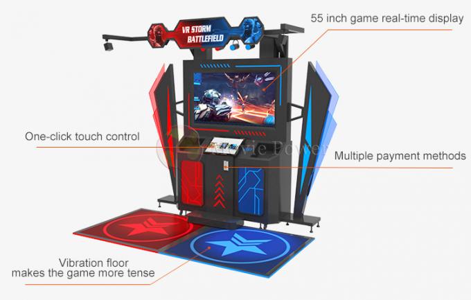 Simulateur interactif multijoueur d'intérieur de machine de jeu de tir de 9d Vr 1