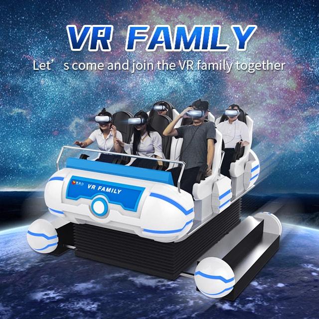 Grand simulateur de cinéma en verre 9d de la plate-forme VR de mouvement d'expérience 0