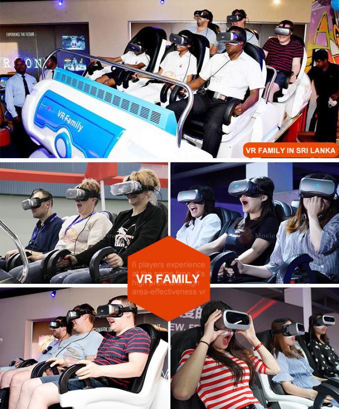 Simulateur interactif 6 de sièges d'affaires de famille d'arme à feu du jeu populaire VR 9D de tir 0