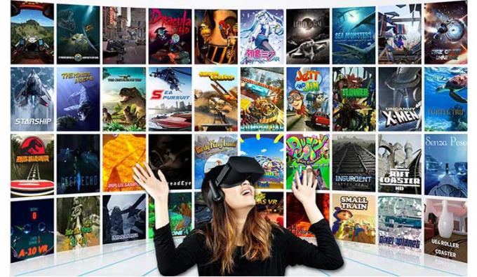 Le cinéma 9d Vr de réalité virtuelle d'idées de petite entreprise 360 6 posent la machine de jeu 1