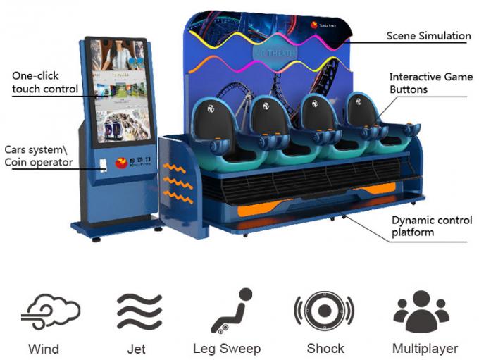 Simulateur d'intérieur de cinéma de la réalité virtuelle 9d de Seaters du jeu 4 d'Immersive Vr de produit nouveau 1
