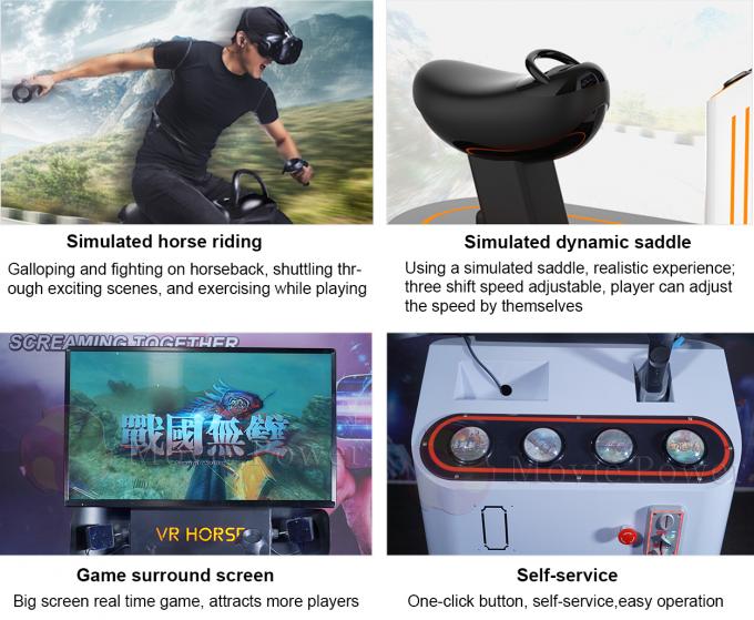 Simulation de emballage des jeux VR de réalité virtuelle de simulateur du cheval 9D de jeu à jetons d'expérience 1