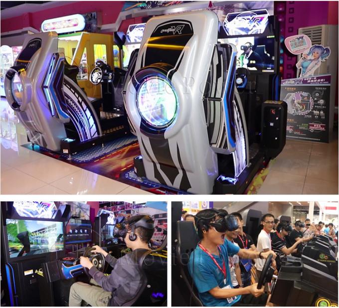 l'amusement de 5d 9d monte la machine VR Arcade Racing Car Simulator de jeu 0