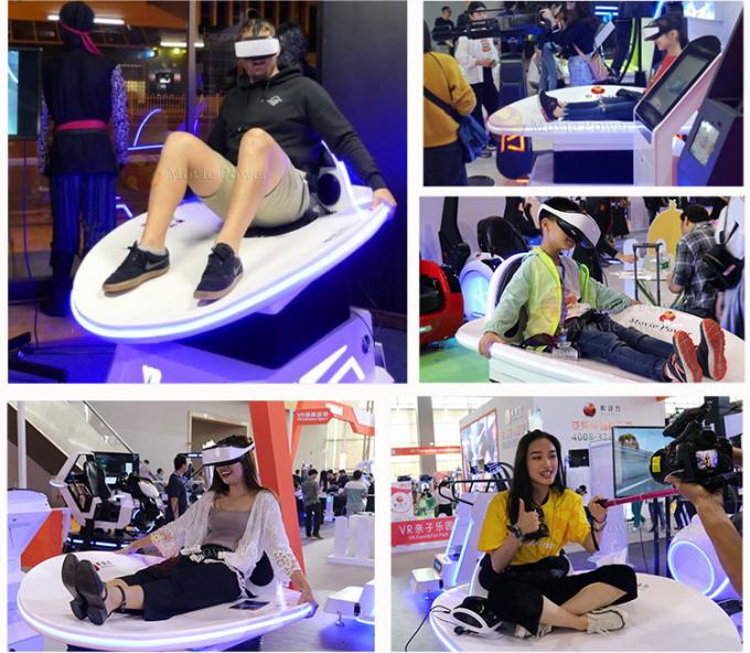 Simulateur de glissière de réalité virtuelle de parc à thème de ski de Vr de jeux de loisirs d'approvisionnement d'usine 1