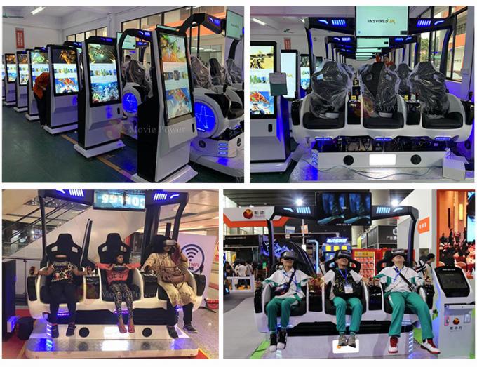 Équipement de simulateur du cinéma 3 DOF 3 Seater de réalité virtuelle du parc d'attractions 9D 2