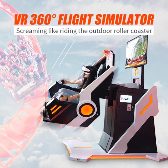 Montagnes russes Flight Simulator du degré VR du parc d'attractions 360 0