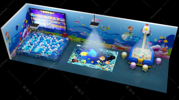 Jeux interactifs multijoueurs de projection du mur 3D d'Immersive d'enfants 0