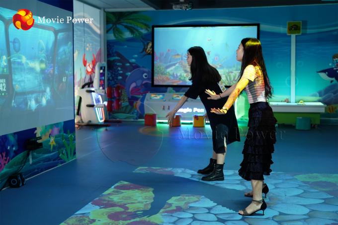 Système interactif de jeu d'enfants de plancher de l'hologramme 3d de divertissement de parc d'attractions 0
