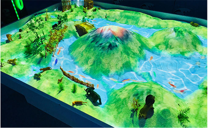 Projection multijoueuse du plancher 3d de terrain de jeu d'enfants de projecteur d'intérieur de l'AR 0