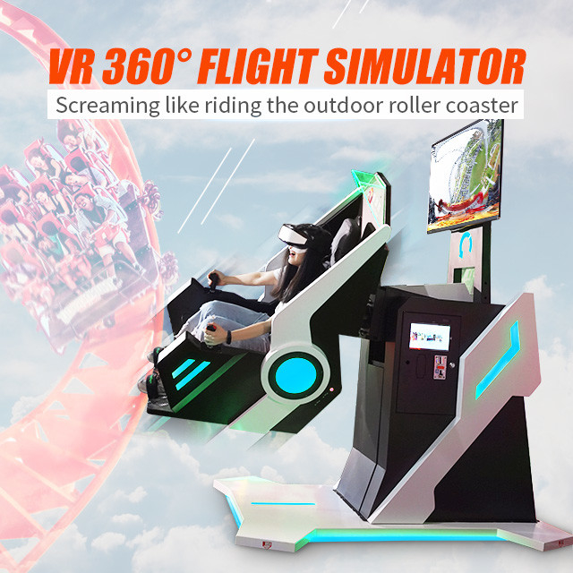 machine tournante de jeu de Flight Simulator de chaise de Vr des montagnes russes 360 de réalité virtuelle de cinéma de 3D 9D VR 0
