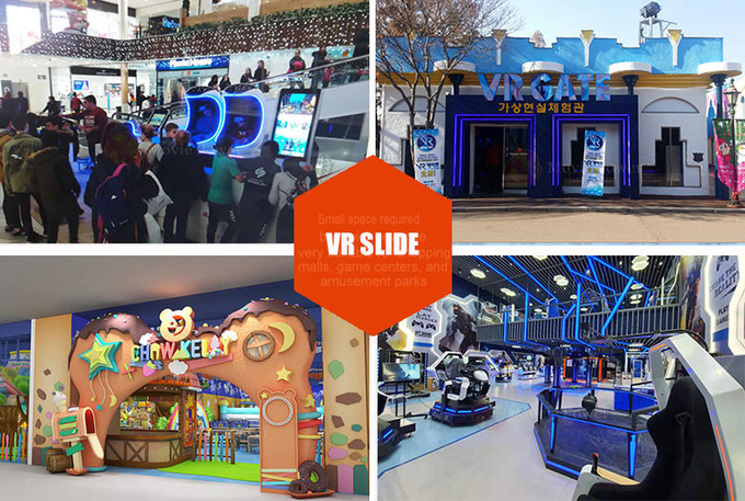 Slide 9d Vr Machine de jeu Simulateur de mouvement Jeu Arcade Cinéma 9d Planche à roulettes Pour parc d'attractions 1