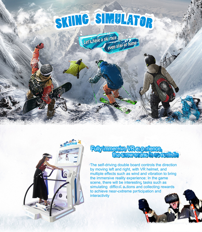 Simulateur de ski 9D VR pour le commerce 0