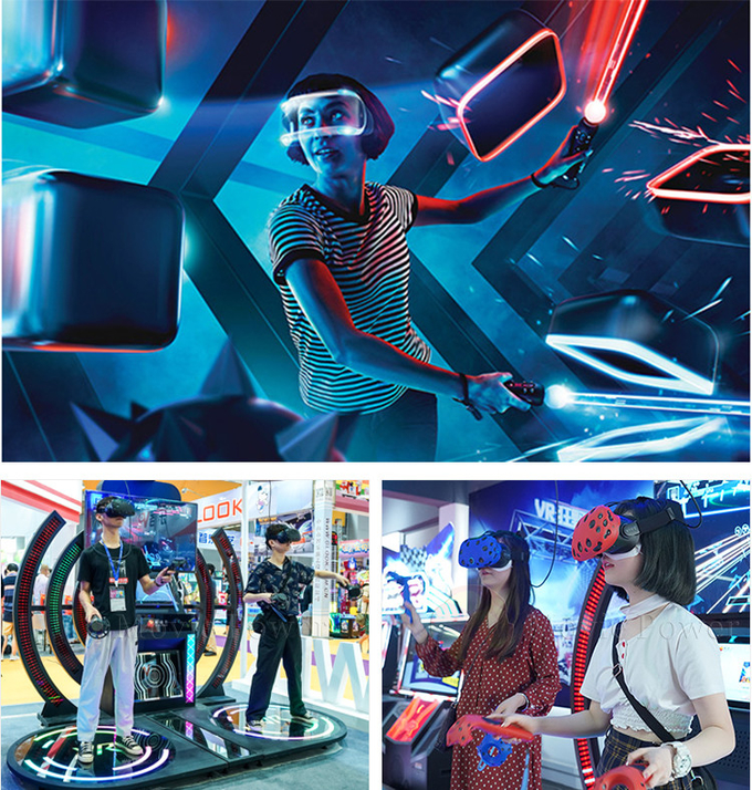 Jeu s'exerçant de danse de musique du vol VR d'Arcade Machine Interactive Full Motion de simulateur de musique 1