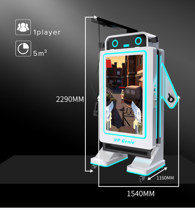 Tirage 9D VR Jeux interactifs pièces de monnaie Système de paiement par carte pour Park 0