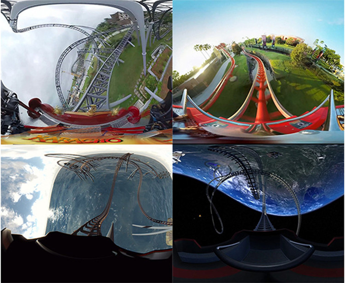machine tournante de jeu de Flight Simulator de chaise de Vr des montagnes russes 360 de réalité virtuelle de cinéma de 3D 9D VR 2