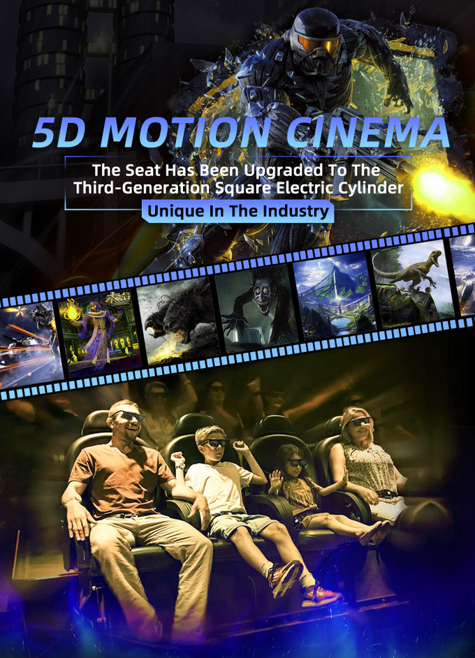 4d 5d 7d 9d 6d Théâtre avec sièges multiples VR Motion Cinema Equipement de chaise 0