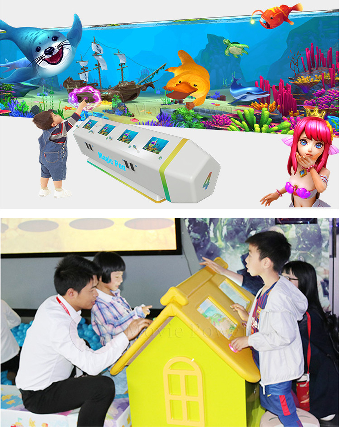 Multijoueur 3d Proyecteur AR interactif En intérieur, jeux de peinture pour enfants 1