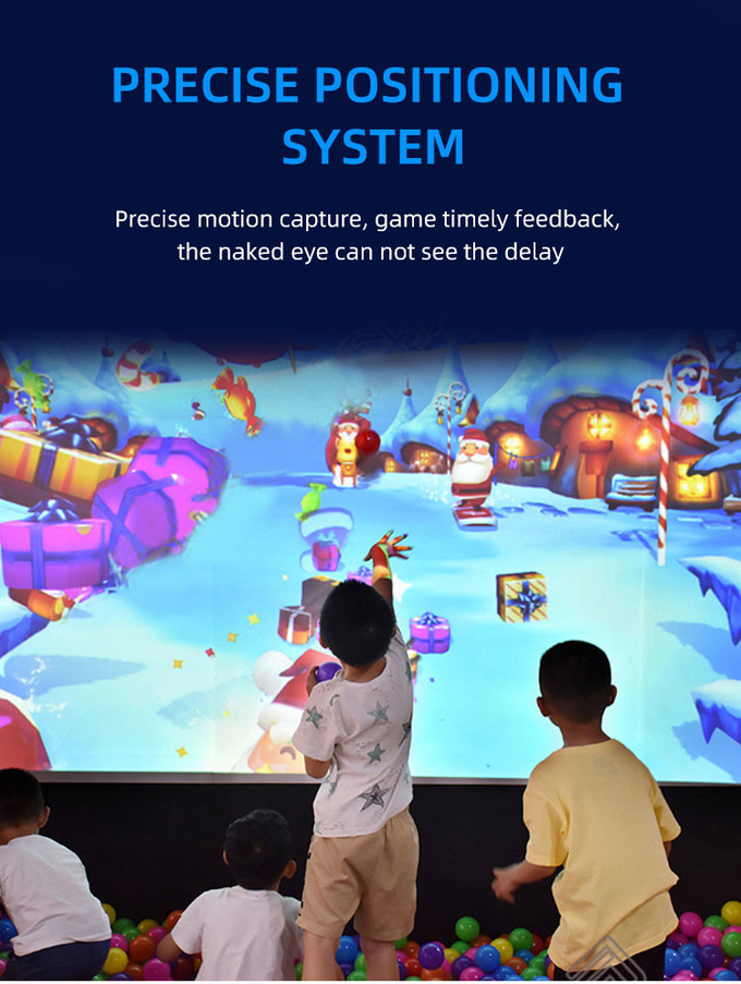 Jeu de balle interactif en 3D pour les enfants, jeux de projection murale 2