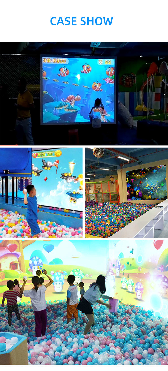 Jeu de balle interactif en 3D pour les enfants, jeux de projection murale 7