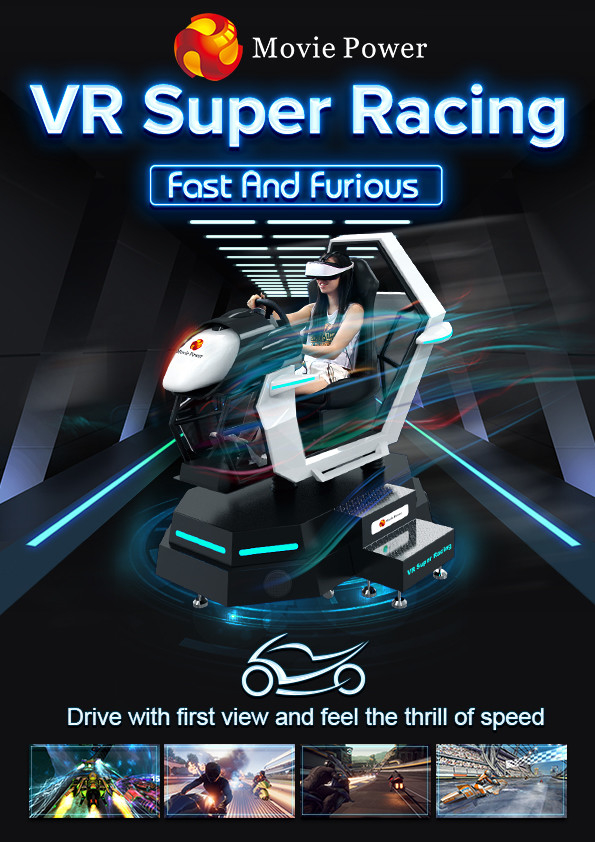 360 degrés 9D Vr voiture de course machine de jeu de réalité virtuelle conduite simulateur de mouvement arcade 0