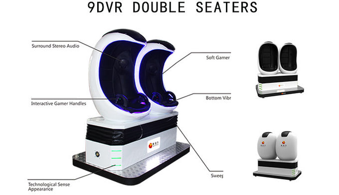Le cinéma interactif 2 de réalité virtuelle du simulateur 9D pose le jeu de jeu de 360 degrés 1