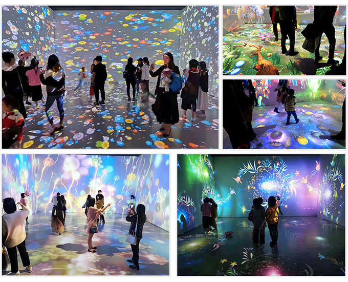 Jeux interactifs multijoueurs de projection du mur 3D d'Immersive d'enfants 1