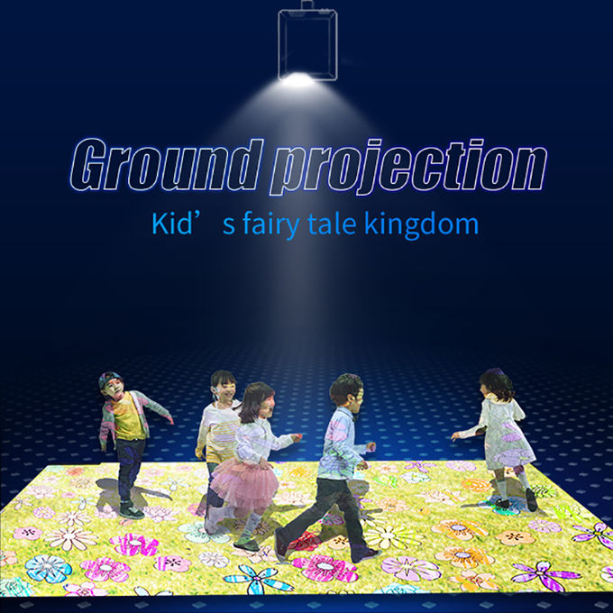 Machine de projection éducative interactive de plancher d'enfants d'équipements de parc d'attractions 0