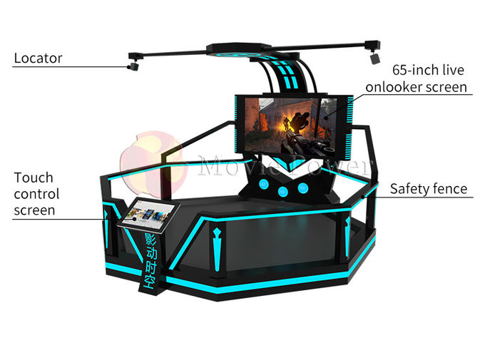 Système électrique d'intérieur interactif de cinéma du jeu 9D VR de tir de vol de HTC VIVE 1