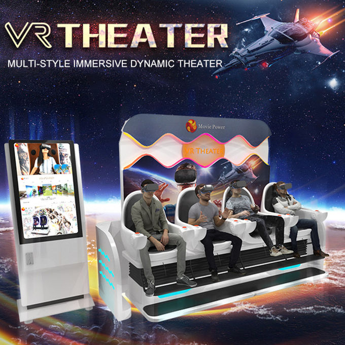 Cinéma interactif 2 de Vr de parc à thème 3 4 simulateur dynamique de plate-forme des sièges 9d 0
