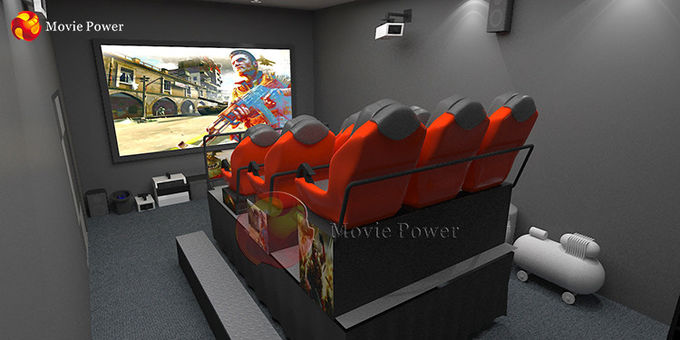 200 système interactif de simulateur de machine de jeu d'arme à feu de puissance de film de cinéma des sièges 7D 0