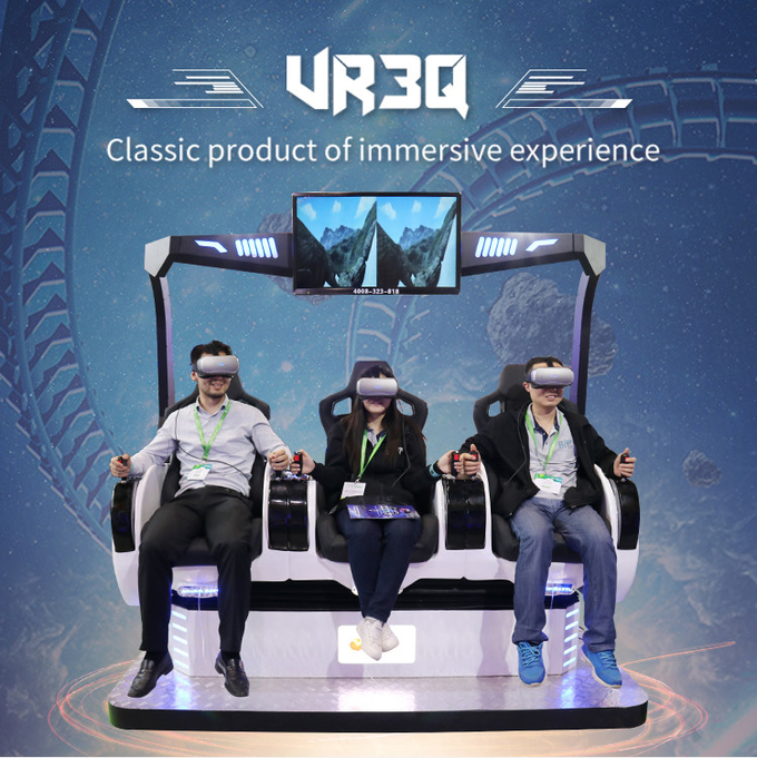3 dynamique à jetons de cinéma du simulateur VR de réalité virtuelle de sièges 0