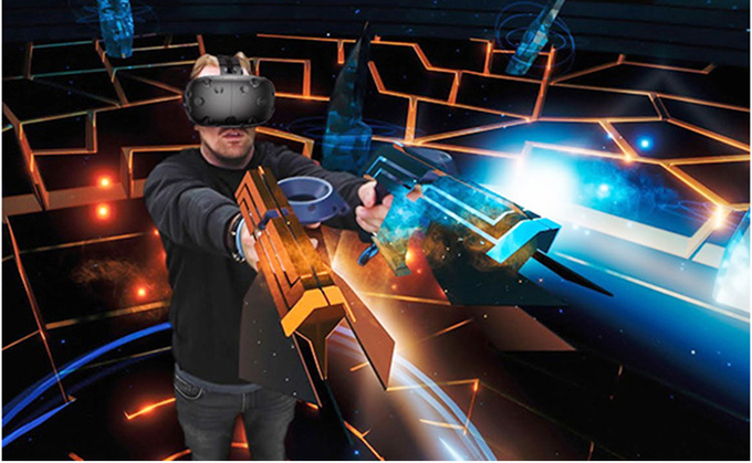9d 1 machine de jeu électronique de simulateur de tir du joueur VR 0