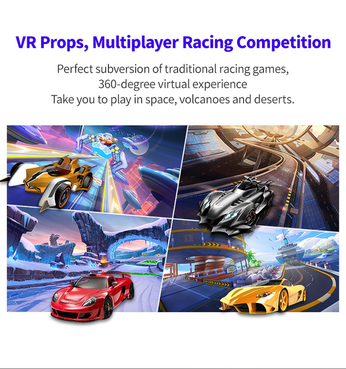 Simulateur de conduite de VR Arcade Super Racing 9D pour la pièce d'intérieur de jeu 1