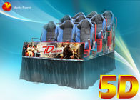 salle de cinéma dynamique du feu 5D de pluie en verre 3D avec le mouvement Seater de corps