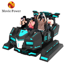 6 sièges Coaster à roulettes Simulateur de réalité virtuelle 3D VR Chaise de mouvement Pour parc d'attractions