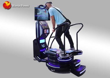 Noir et bleu tenant les jeux interactifs surfants de divertissement de simulateur de mouvement de 9D VR