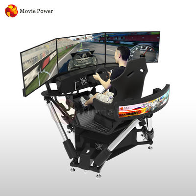 Voiture VR d'amusement emballant la machine de jeu de réalité virtuelle d'habitacle de simulateur
