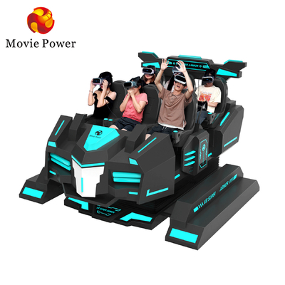 Films du simulateur 144 de montagnes russes de cinéma du parc à thème 5.0KW 9D VR inclus
