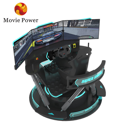 5.0KW F1 Simulateur de course automobile Machine de jeu de conduite 6 Dof Plateforme de mouvement avec 3 écrans