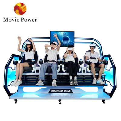 Parque à thème 9d VR Simulateur 4 Joueurs Arcade Machine 9d Vr Chaise Cinéma