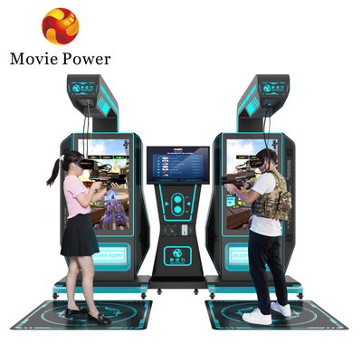 Machine à tirer en réalité virtuelle Machine d'arcade de pistolets 2 joueurs Simulateur de vol 9d Vr