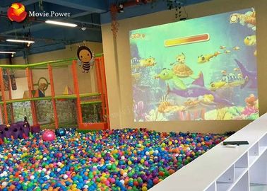 Équipement interactif de jeu de boule de Zorbing de piscine de boule de parc à thème d'enfants de projecteur de divertissement d'enfants